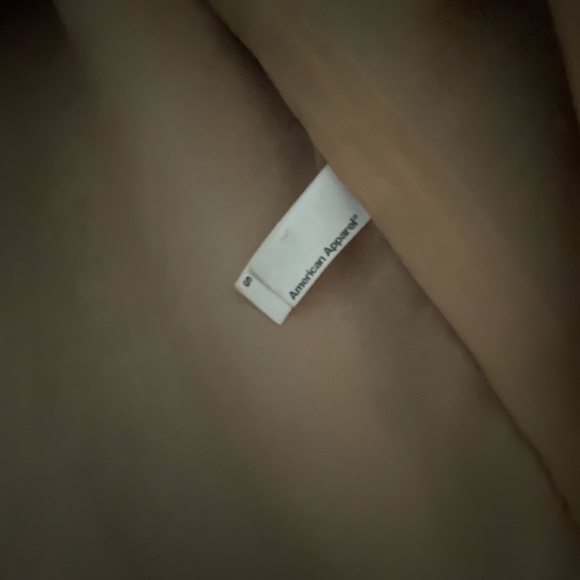 Tan beige lace sheer mini cropped American Apparel dress - Picture 4 of 6